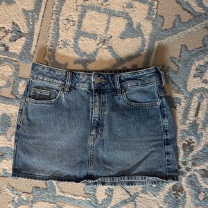 PacSun Classic Medium Wash Denim Mini Skirt